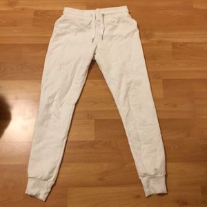 White sweatpants